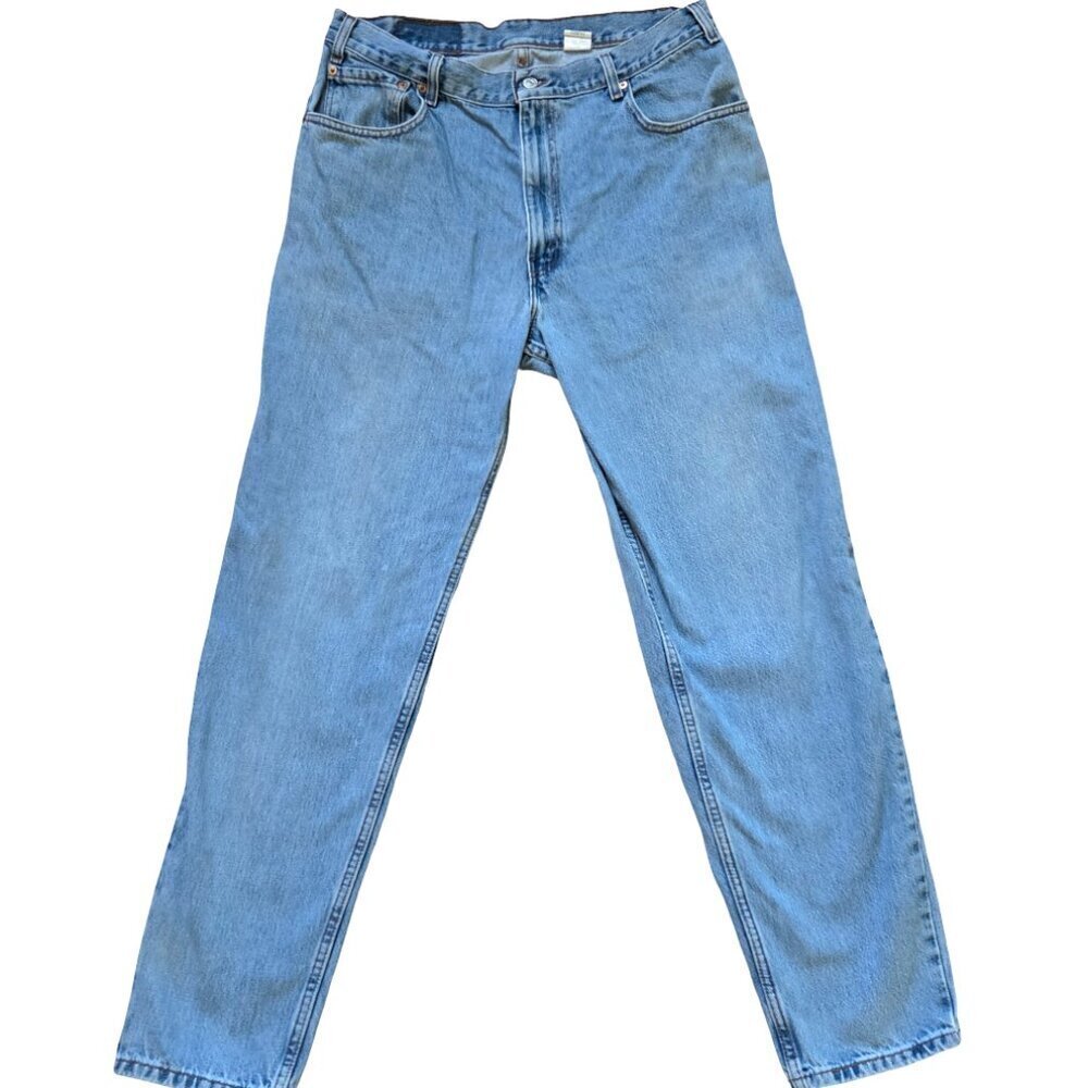 Vintage Levis 560 Jeans Mens size 36x34 Loose Fit Tapered Light Blue Denim Y2K - Picture 2 of 13